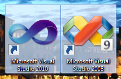 Microsoft Visual Studio 2010 and 2008 - icon large