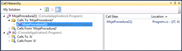 Call Hierarchy - Visual Studio 2010