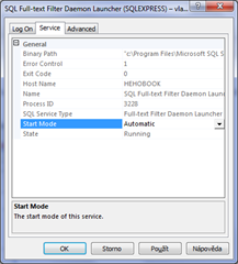 SQL Full-text Filter Deamon Launche